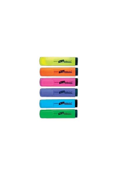 Scrikss 6 Pastel 6 Vibrant Color Highlighter Set-1