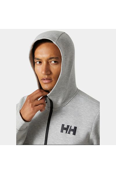 Helly Hansen Ανδρικό μπουφάν με γκρι κουκούλα Hp Ocean Sailing Full Zip 2.0