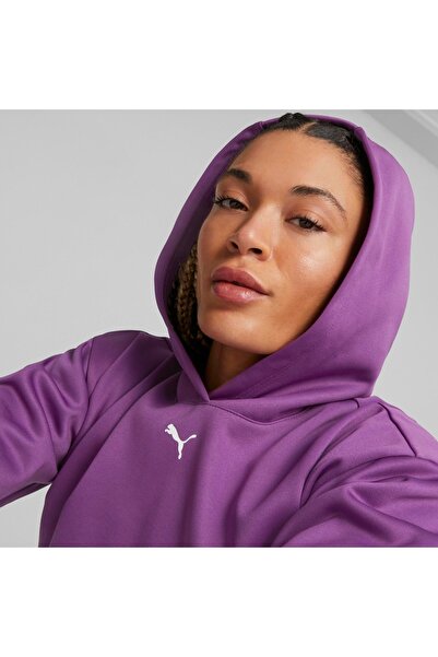 Puma Strong Power Fleece Жіночий фіолетовий світшот з капюшоном