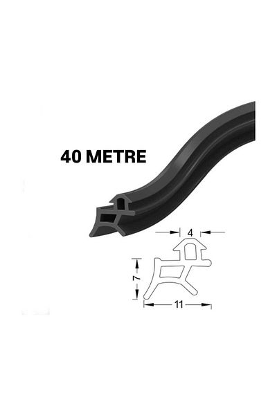 DKF CONTA Pvc Door and Window Wick 40 Meters Black