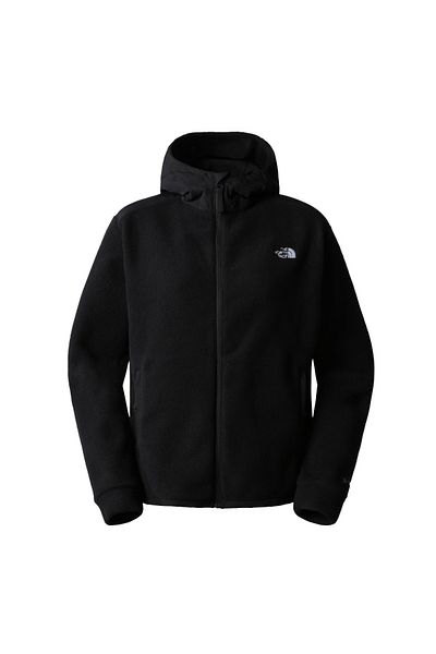 THE NORTH FACE Jachetă neagră cu glugă pentru femei Alpine Polartec 200 Full Zip Hood