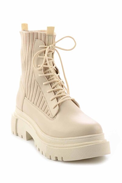 Bambi Krem Kadın Bot & Bootie K02578000509