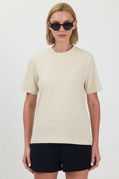gothamvibes Γυναικείο T-Shirt Basic Cream