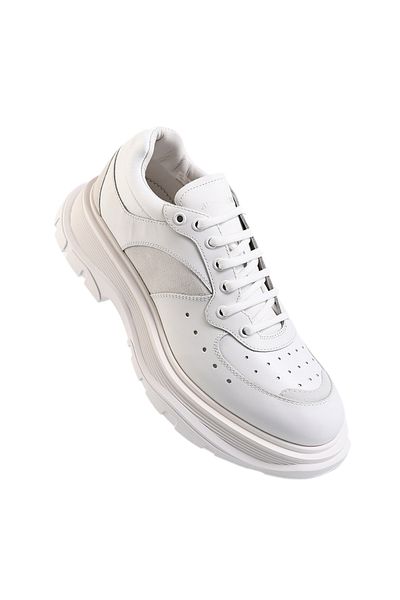 ALEXANDER MCQUEEN Larry Leather Men's Casual Shoes 627222 Whrh5 9071