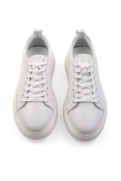 Bambi White Leather Men's Sneaker E 01759700003