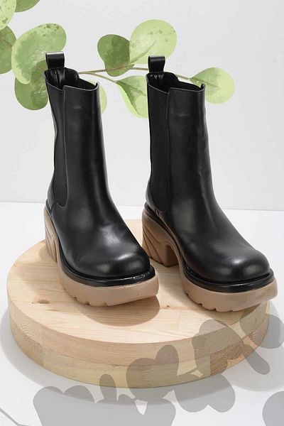 Bambi Black Mink Women's Boots & Bootie K02828190309