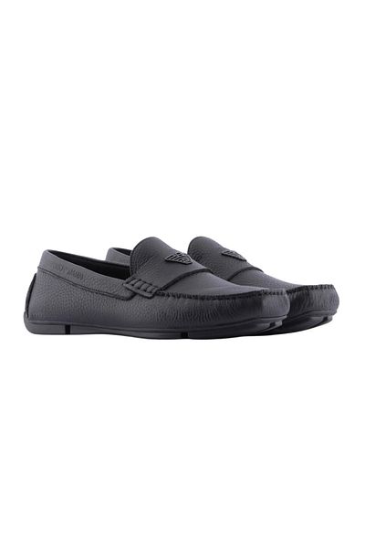 Emporio Armani حذاء كاجوال جلدي للرجال X4b124 Xf665 00002