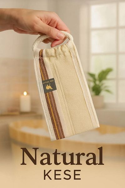 Sabuncu Hacı Long Bath Back Scrub.Peeling Purpose 100% Flush Silk Scrub for Baya and