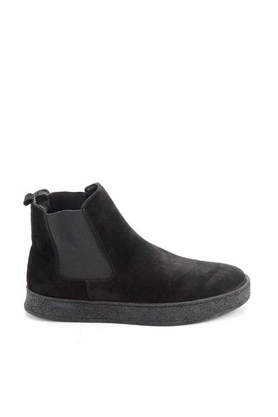 Bambi Μαύρο Suede Γνήσιο Δερμάτινο Ανδρικές Μπότες & Μποτάκια E 02120100402