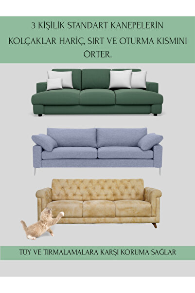 PAWN MARK COMPANY Jacquard Chenille Non-Slip Sofa Cover and Sofa Bed Cover 175X215 cm |   Microfiber Sofa Shawl Emerald