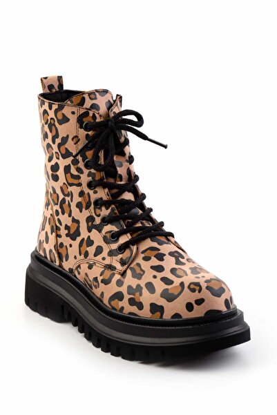 Bambi Leopar Kadın Bot & Bootie K02590030602