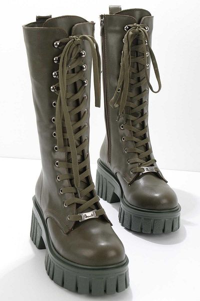 Bambi Khaki dámské boty K03936081009
