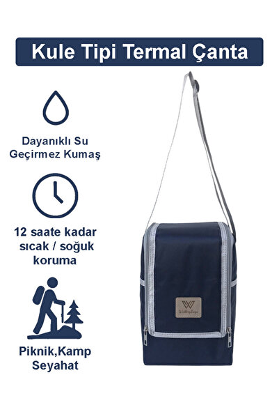 Wallery Bags حقيبة حرارية من نوع البرج - تصميم عمودي، حماية دافئة/باردة، سهلة...