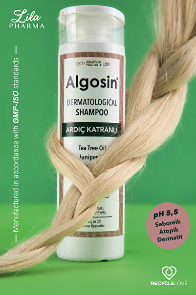Algosin Dermotolojik Ardıç Katranlı Bitkisel Çay Ağacı Saç ve Vücut Şampuanı 2 Adet