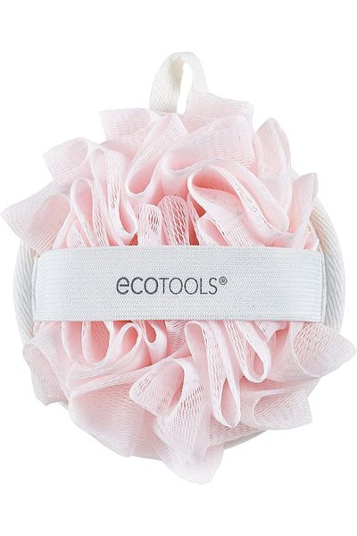 Ecotools Ecopouf Dual Cleansing Pad, Multipurpose Gentle Cleansing Body Scrubber, 2-in-1 Bath Sponge