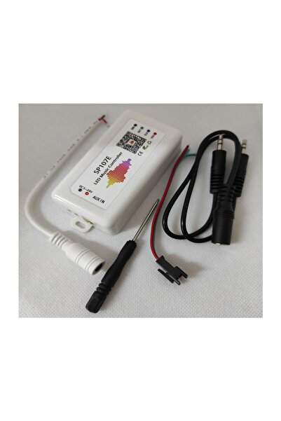 ELEKTRONİKALED - Sp107e Ws2812b Adreslenebilir Piksel Şerit Led Bluetooth Bağlantılı Kontrol Cihazı
