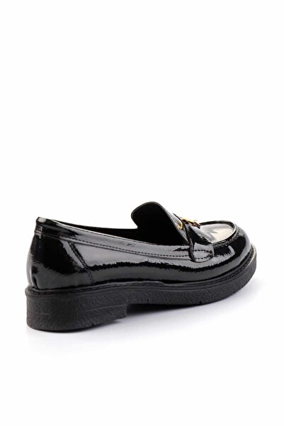 Bambi Siyah Kadın Loafer Ayakkabı K01257067608