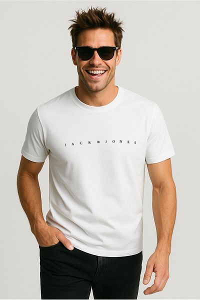 Jack & Jones Ανδρικό ανδρικό μπλουζάκι με στρογγυλή λαιμόκοψη Jack&jones Star