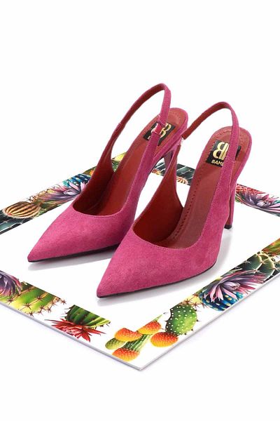 Bambi Pantofi clasici cu toc de damă fucsia K01455018202