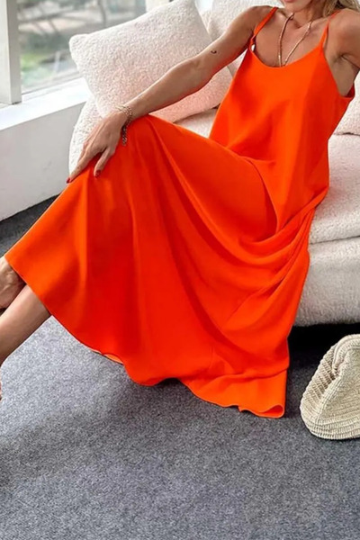 Balenbi Γυναικείο ύφασμα Aerobin μακρύ φόρεμα με ρυθμιζόμενο λουράκι 1099