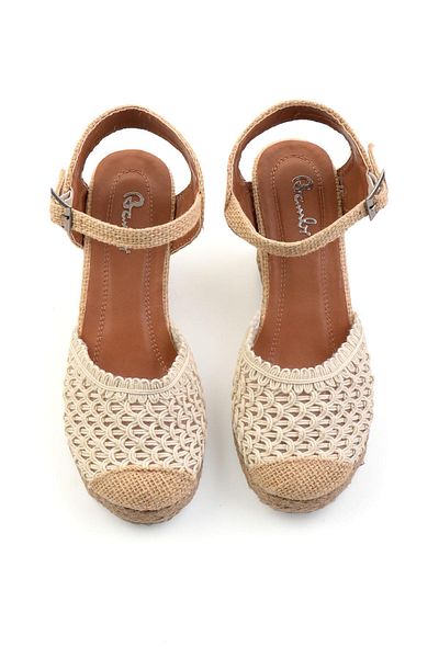 Bambi Beige Women's Espadrille K01874414028