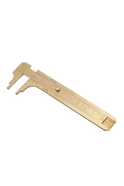 Choice 100mm Brass Sliding Gauge Vernier Caliper Ruler Measuring Tool Double Scales Mm/inch Brass Vernier C