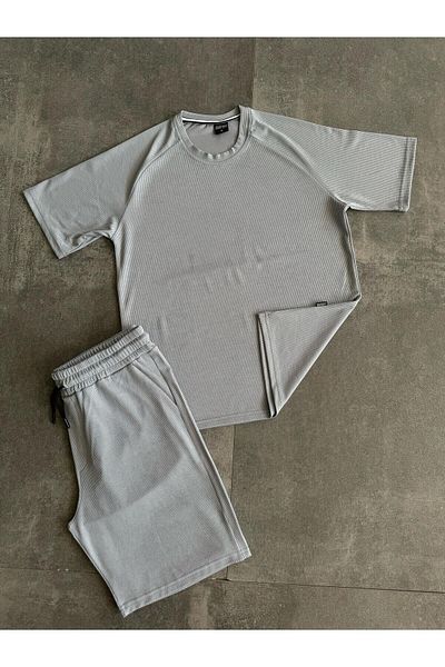 atlanticsport Solid Color Tshirt & Shorts Side Pocket Drawcord Adjustable Sweat Wicking Seasonal Suit