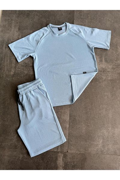 atlanticsport Solid Color Tshirt & Shorts Side Pocket Drawcord Adjustable Sweat Wicking Seasonal Suit