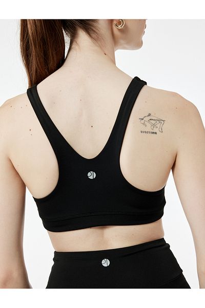 Koton Sleeveless U Neck Covered Sports Bra