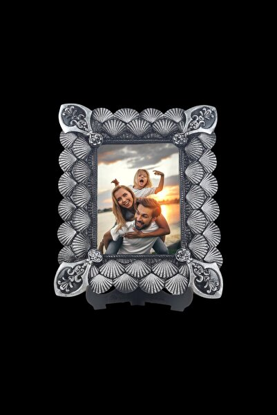 AYDİZAYN Seashell Patterned Polyester Photo Frame