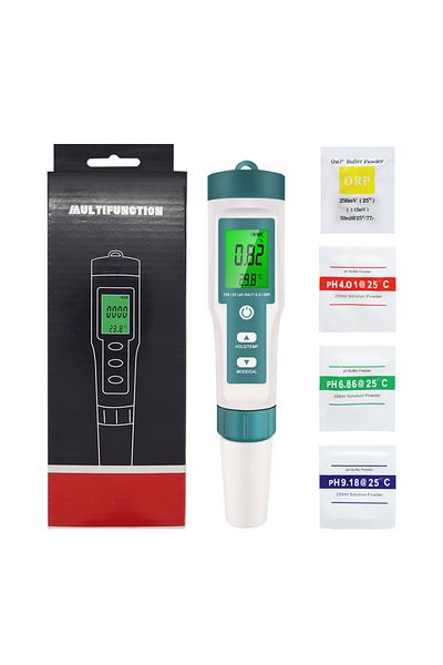 JUANJUAN Meter With Backlight 7 In 1 Water Quality Monitor Ph Meter S.g Orp Tds Salinity Testers Ec Temp Det