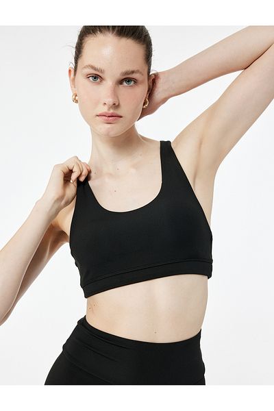 Koton Sleeveless U Neck Covered Sports Bra