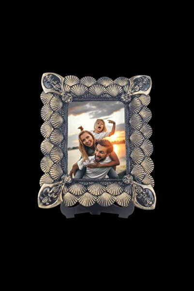 AYDİZAYN Seashell Patterned Polyester Photo Frame