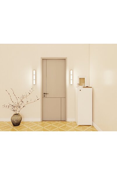 Masif Market 1 Kapaklı Çok Amaçlı Beyaz Renk Dolap