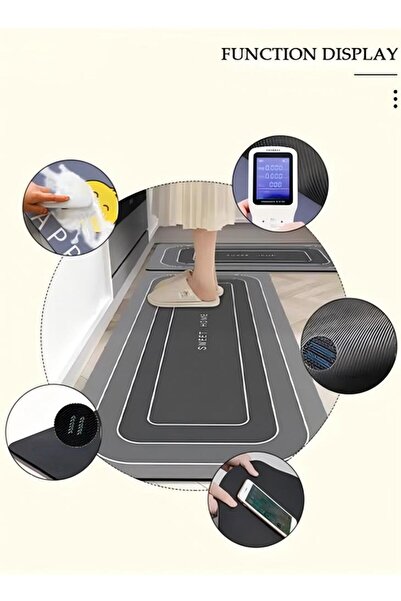 Generic 2-piece Kitchen Mat And Carpet Set, Non-slip Quick-drying Diatom Mud Floor Mat 40*60 40*120cm