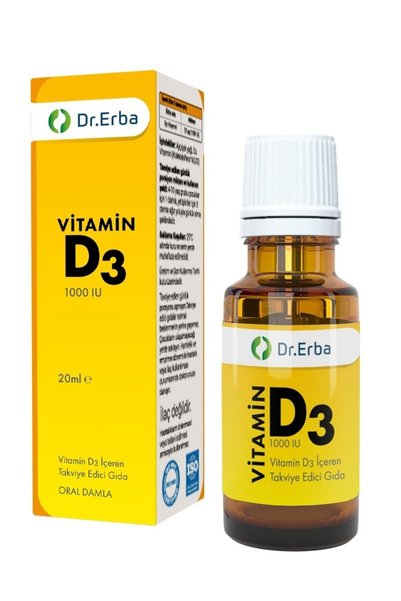 Dr Erba Vitamin D3 1000 Iu Drops 20 ml