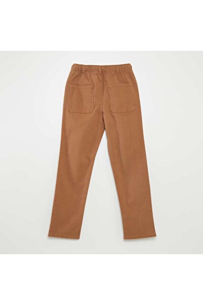 KIABI Plain regular-fit trousers BEIGE