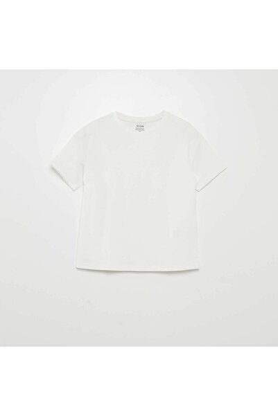 KIABI Thick jersey knit T-shirt - Tough CottonT WHITE