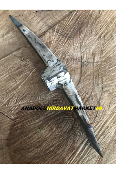 Aki Bcn Dövme Çelik Kazma Madenci Kazması Mini Kazma Çift Agız Sivri Düz 30cm