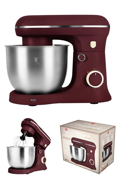 Berlinger Haus Mixer cu suport, robot de bucătărie, 1500 W, colecția Leonardo | 5 litri | 6 viteze