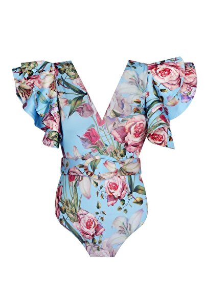 Nur Karaata Cosmos Blu Swimsuit