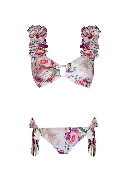 Nur Karaata Lily Bianca Short Waist Bikini Set