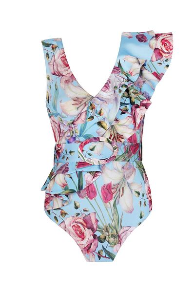 Nur Karaata Lilac Blu Swimsuit