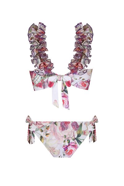 Nur Karaata Lily Bianca Short Waist Bikini Set