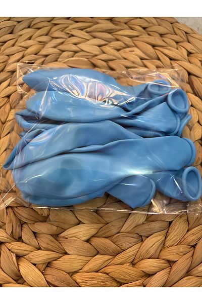 Deniz Party Store Blue Macaron Balloon - 12" Inch, 25 Pieces