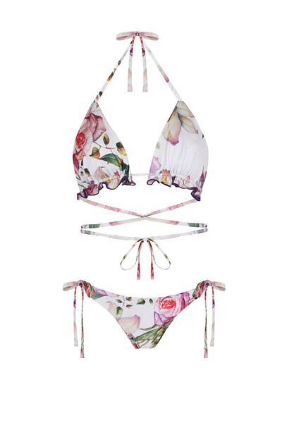 Nur Karaata Triangle Bianca Bikini Set