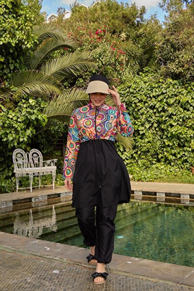 Starinci Mayo Tam Kapalı Mayo Paraşüt Üstü Desenli Halka Tasarım