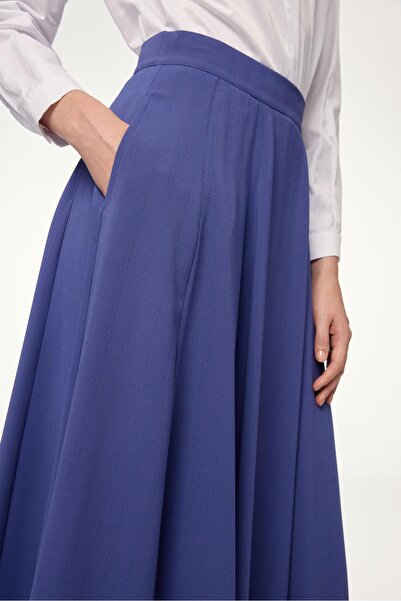 Zühre A-Line Violet Skirt Etk-0144