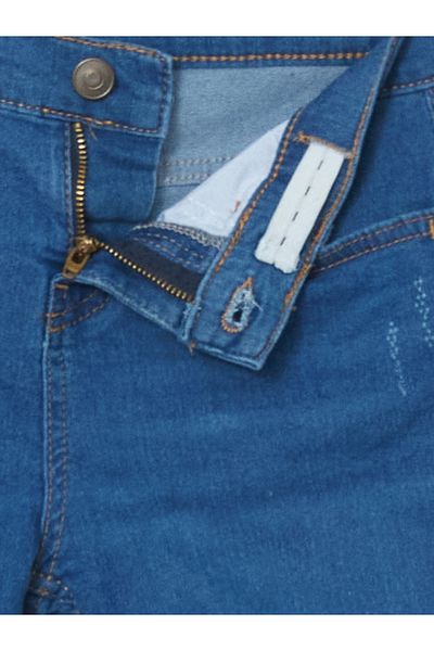 LC Waikiki Pantaloni scurți din denim pentru băieți cu talie elastică reglabilă