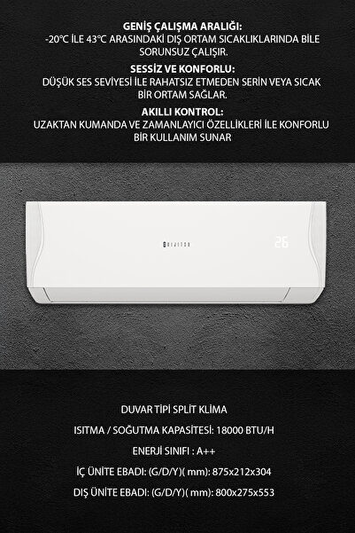 Dijitsu Tornado 18000 Btu Klima